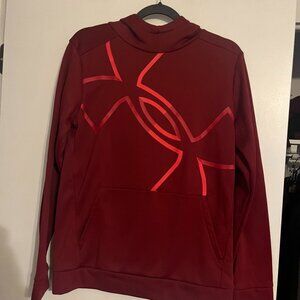 Under Armour Youth XL Maroon Hoodie - in excellent condition